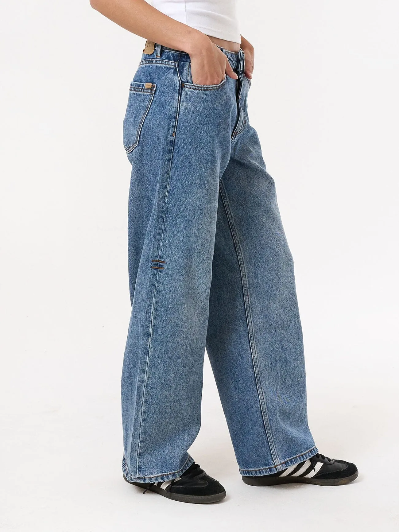 Billie Low Baggie Jean - Weathered Blue sold by Thrills product image thumbnail 3