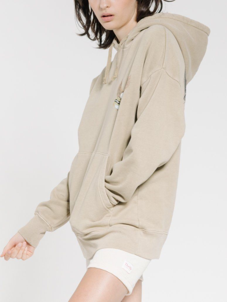 Troubled Paradise Slouch Hood - Washed Tan sold by Thrills product image thumbnail 3
