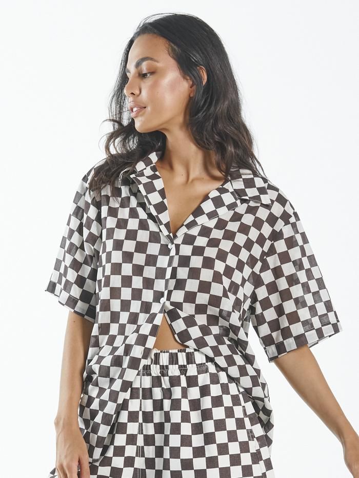 Aalto Slouch Shirt - Cocoa sold by Thrills