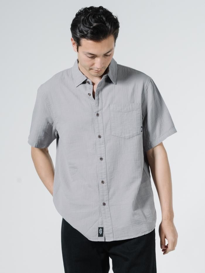 Dril Short Sleeve Shirt - Washed Grey sold by Thrills product image thumbnail 5