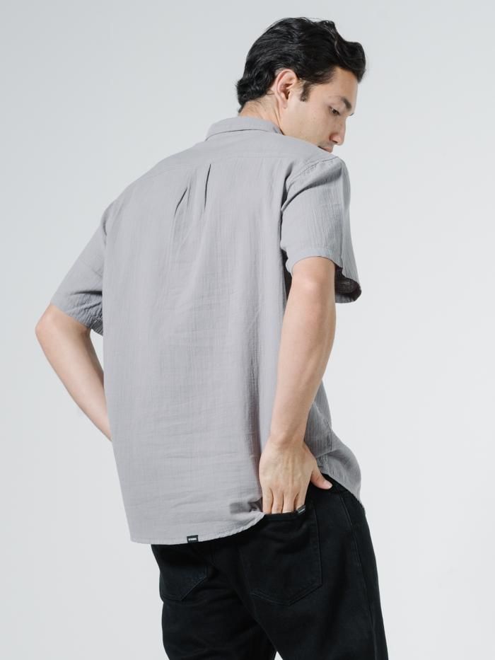 Dril Short Sleeve Shirt - Washed Grey sold by Thrills product image thumbnail 2