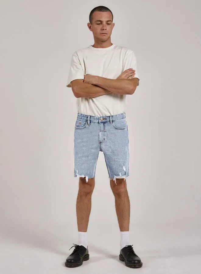 Destroyed Bones Denim Short - Ash Blue sold by Thrills product image thumbnail 5
