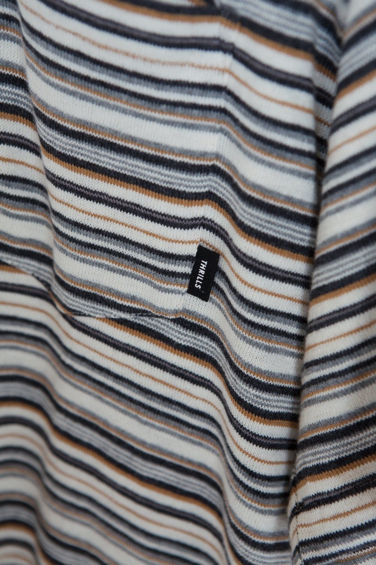 Indie Stripe Merch Fit Pocket Tee - Heritage White sold by Thrills product image thumbnail 4