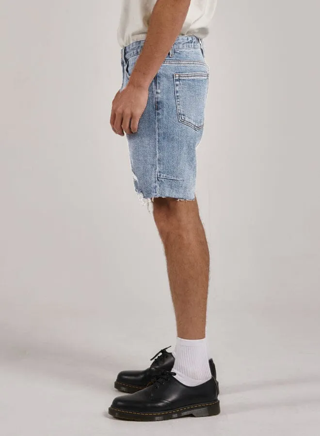 Destroyed Bones Denim Short - Ash Blue sold by Thrills product image thumbnail 3