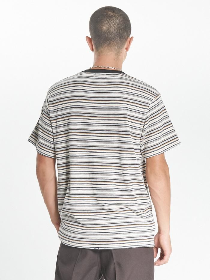 Indie Stripe Merch Fit Pocket Tee - Heritage White sold by Thrills product image thumbnail 2