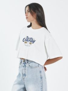 Full Strength Merch Super Crop Tee - Dirty White sold by Thrills