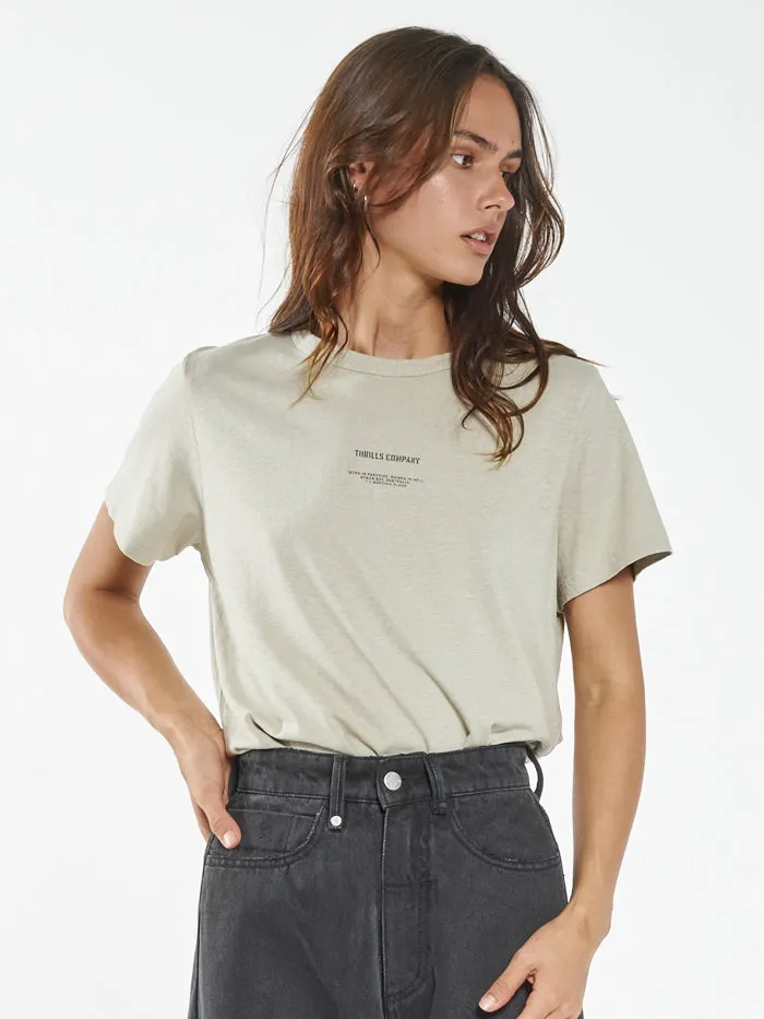 Thrills Territory Hemp Relax Fit Tee - Overcast sold by Thrills