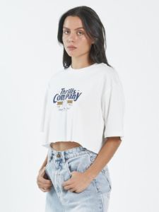 Full Strength Merch Super Crop Tee - Dirty White sold by Thrills