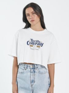 Full Strength Merch Super Crop Tee - Dirty White sold by Thrills