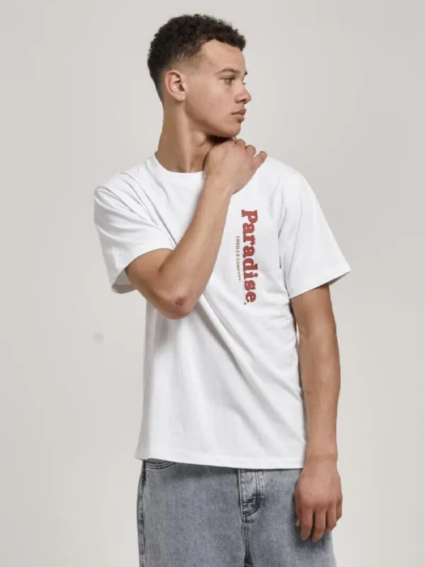 King Of Paradise Merch Fit Tee - White sold by Thrills