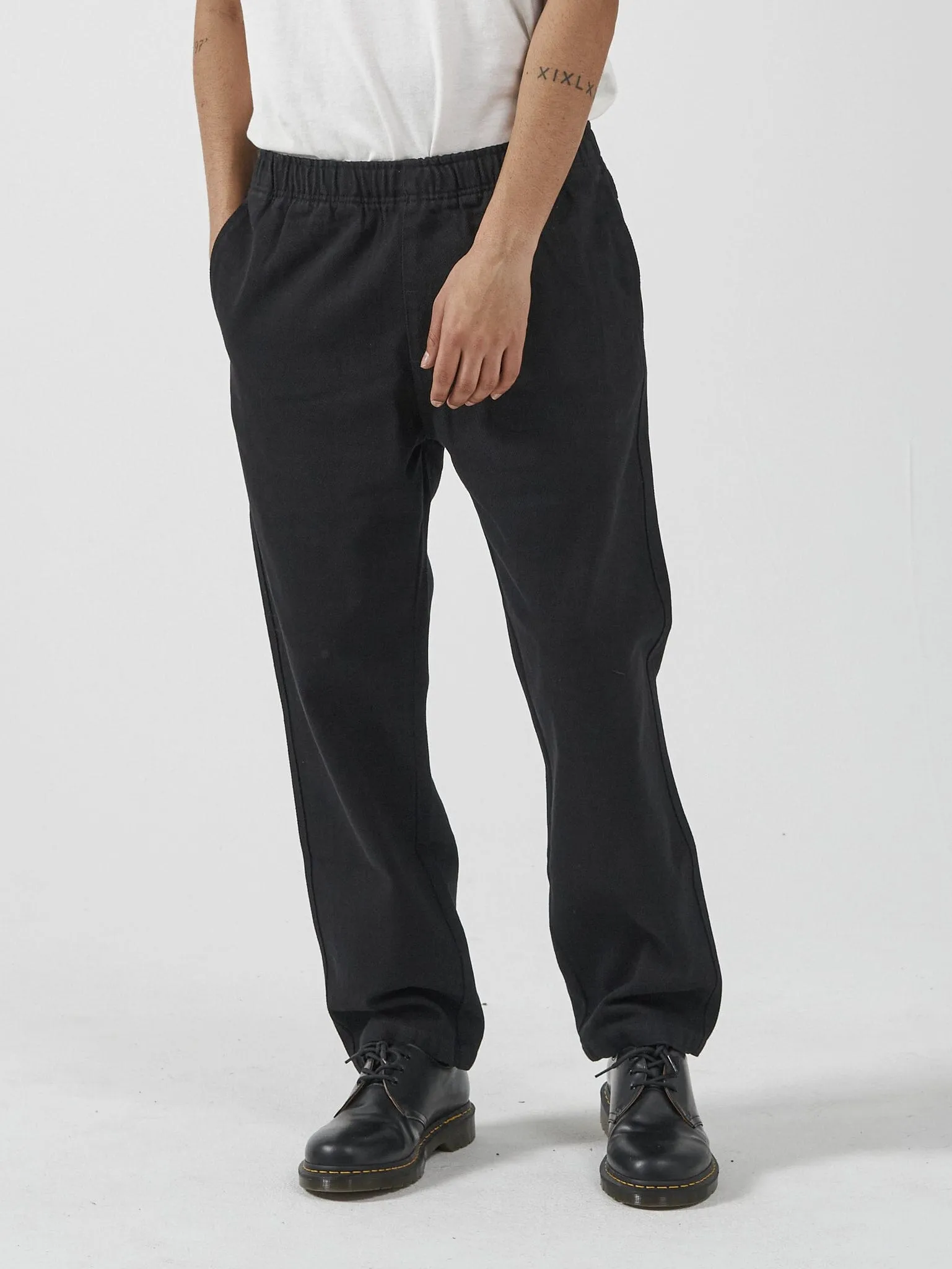 Slacker Elastic Surf Pant - Black sold by Thrills