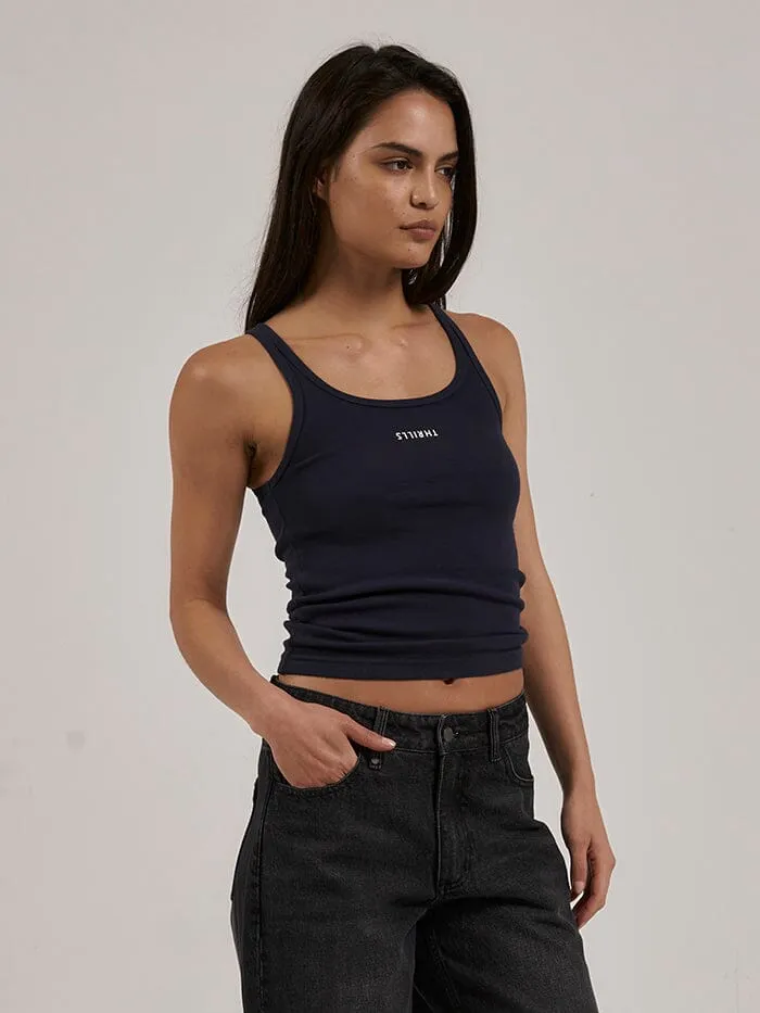 Minimal Thrills Scoop Tank - Station Navy sold by Thrills