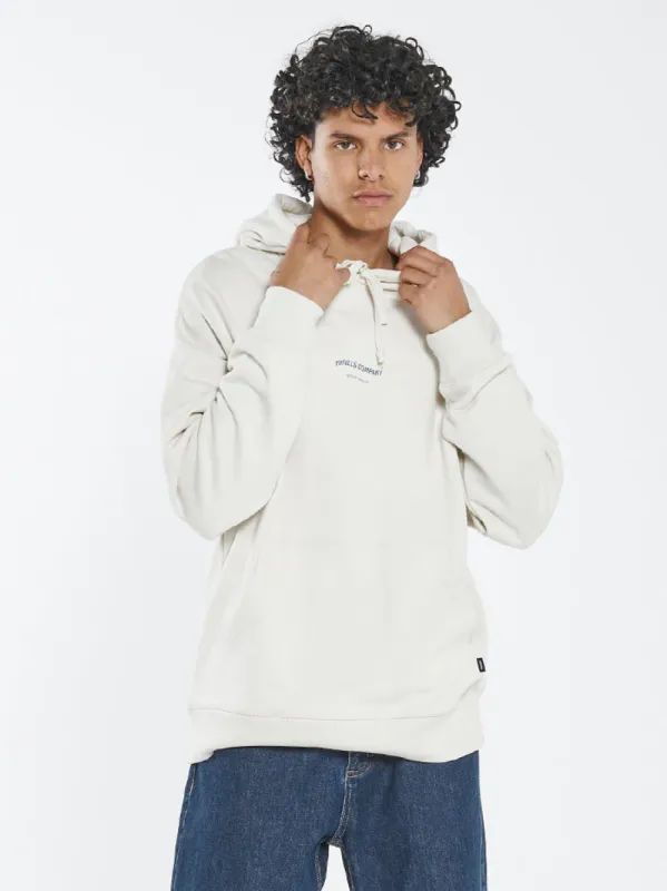 Stamp Wave Slouch Pull On Hood - Heritage White sold by Thrills