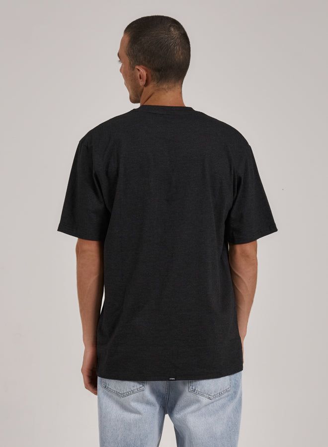 Acid Test Stripe Pocket Oversize Fit Tee - Black sold by Thrills product image thumbnail 2