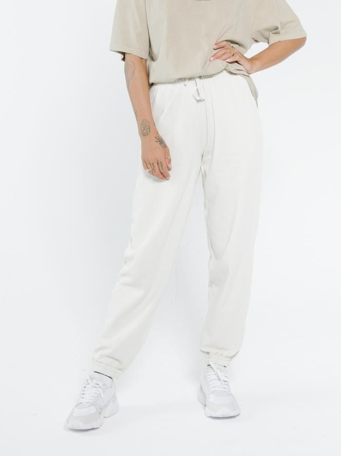 Established Track Pant - Heritage White sold by Thrills