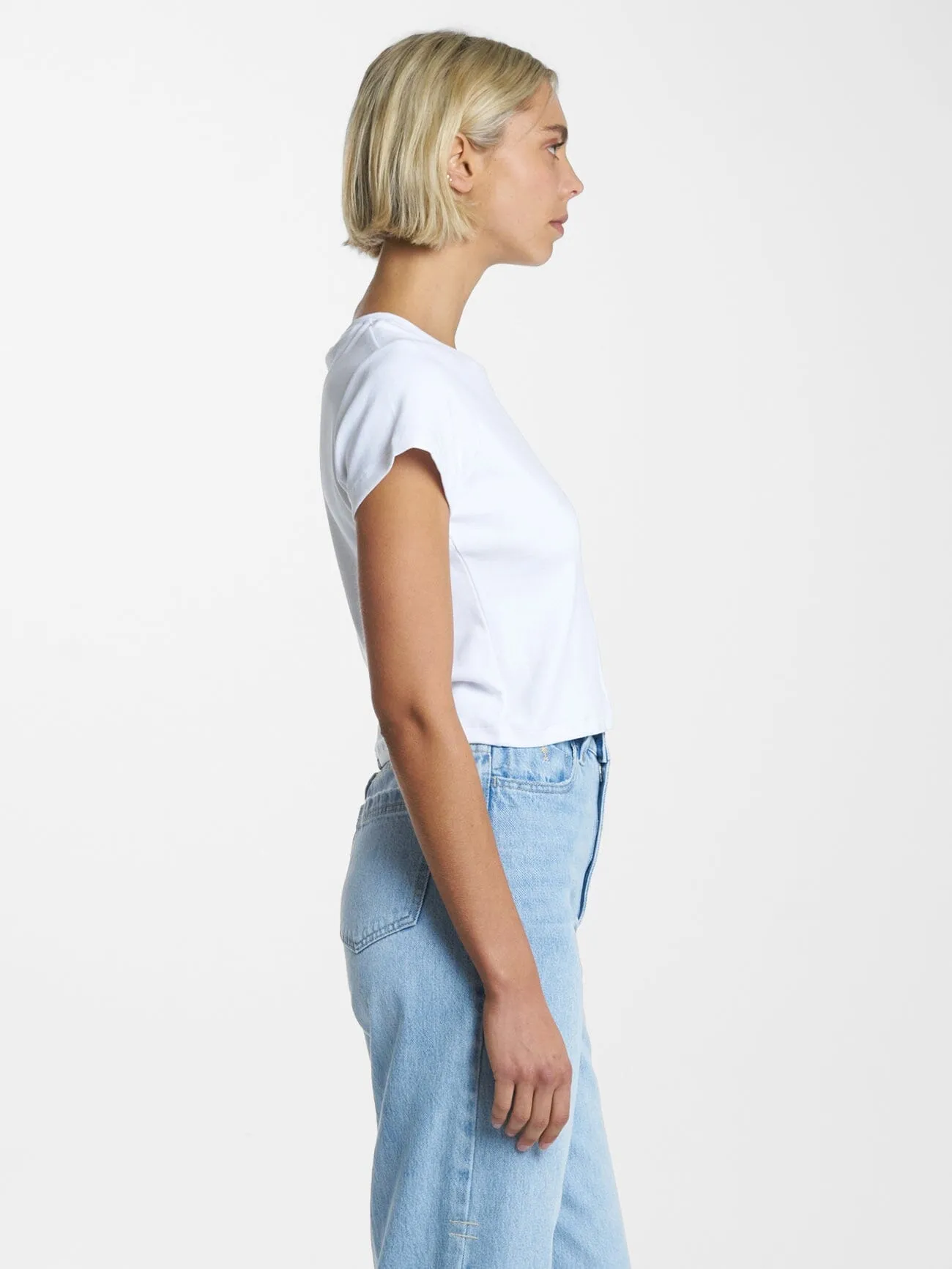 Minimal Thrills Mini Tee - White sold by Thrills product image thumbnail 4