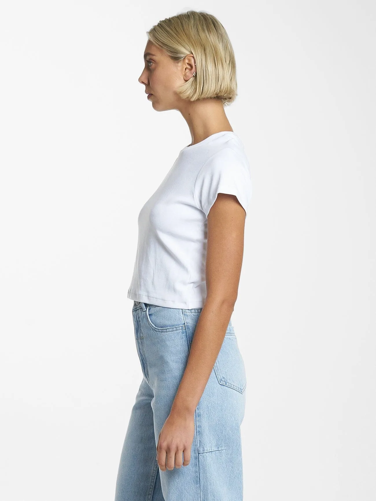 Minimal Thrills Mini Tee - White sold by Thrills product image thumbnail 3