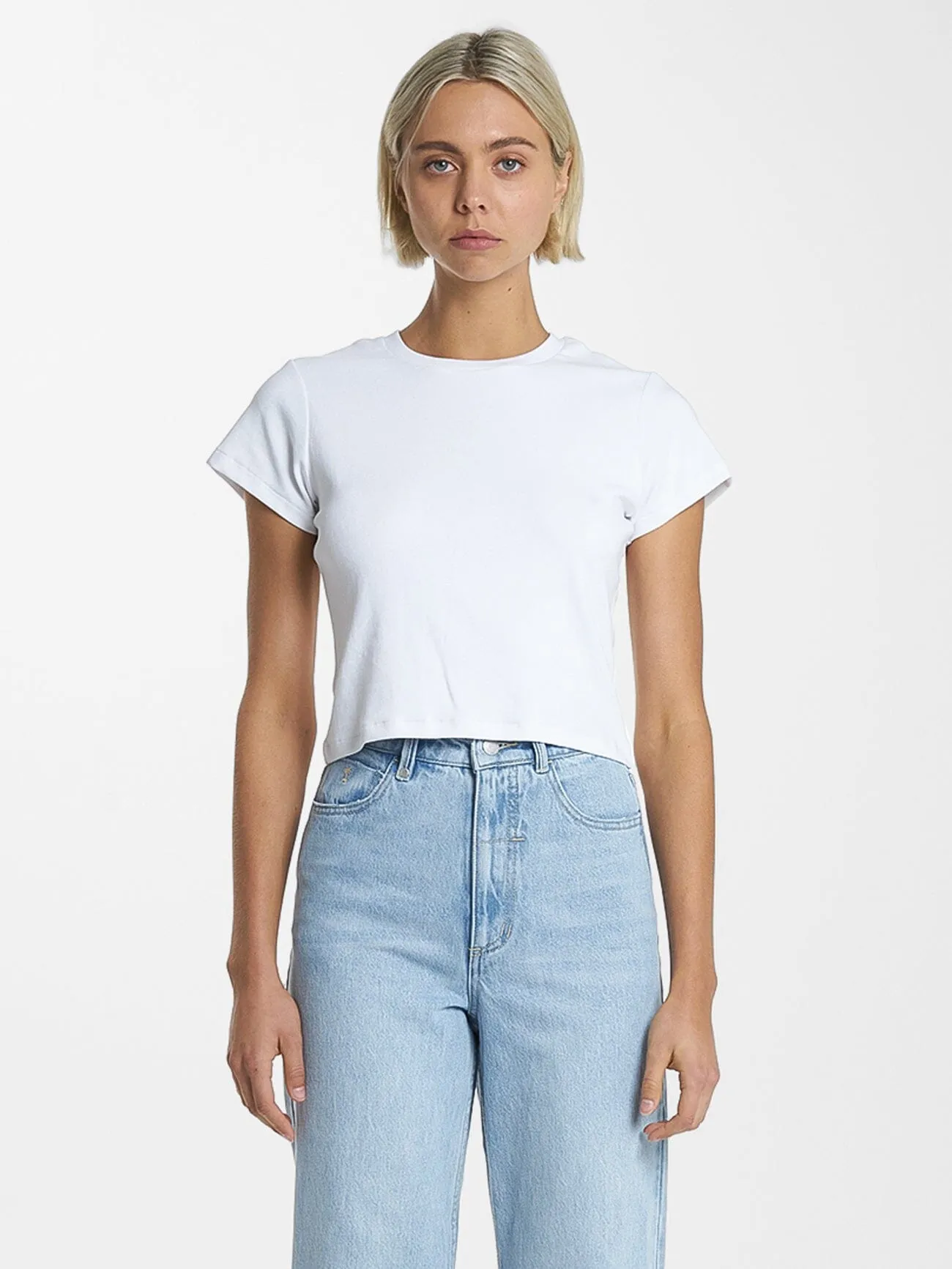 Minimal Thrills Mini Tee - White sold by Thrills