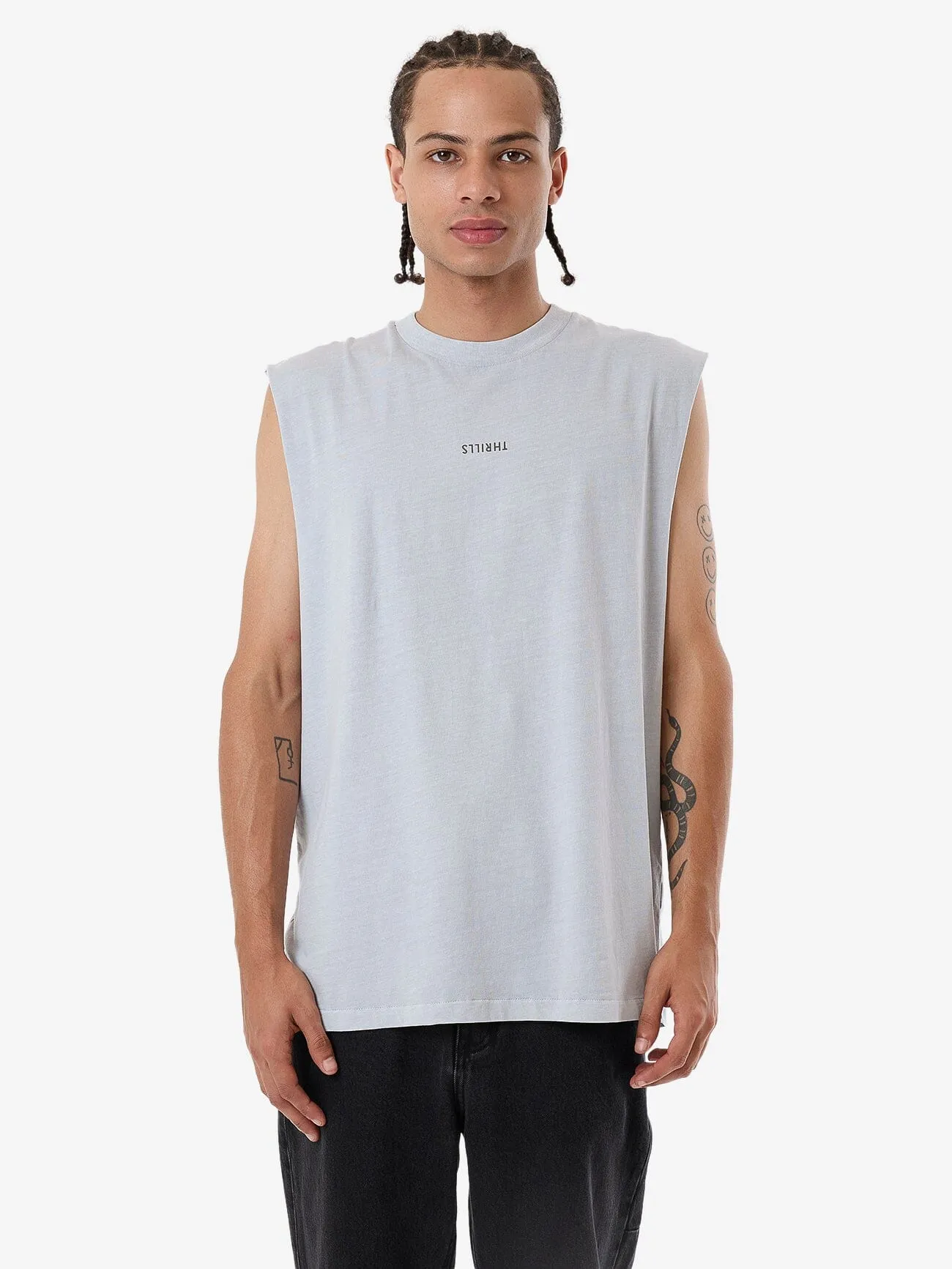 Minimal Thrills Merch Fit Muscle Tee - Iceberg sold by Thrills