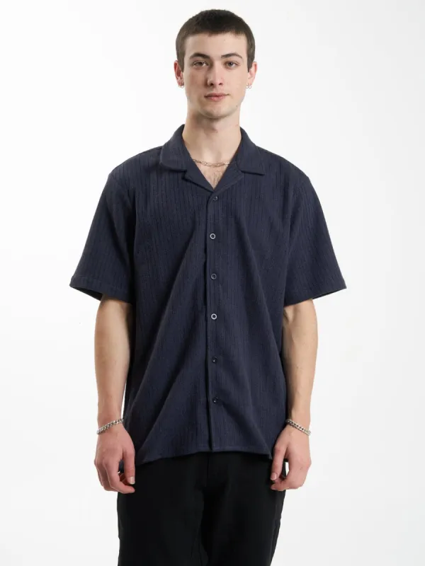 Though Shall Not Bowling Shirt - Midnight Navy sold by Thrills