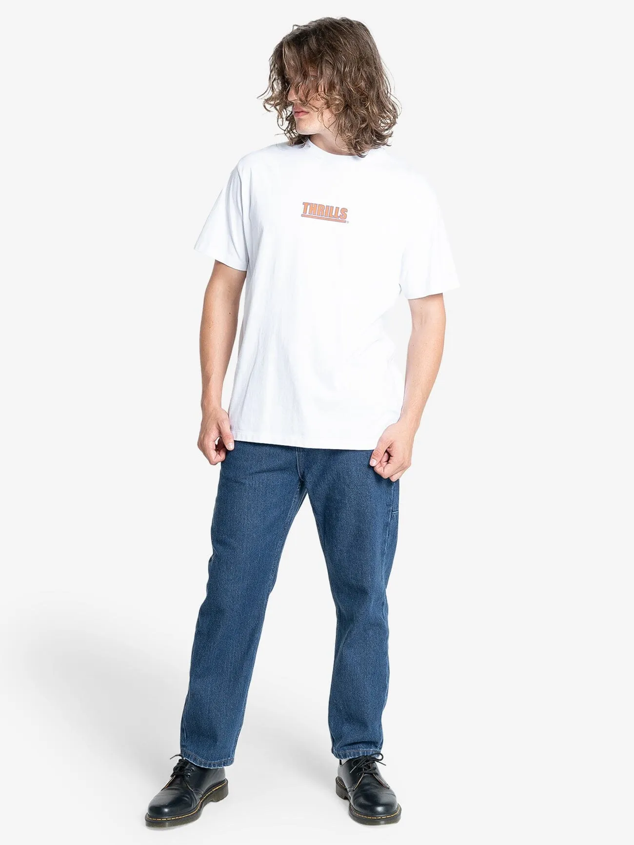 Logic Merch Fit Tee - White sold by Thrills product image thumbnail 5