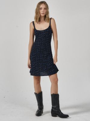 Romy Mini Slip Dress - Black sold by Thrills