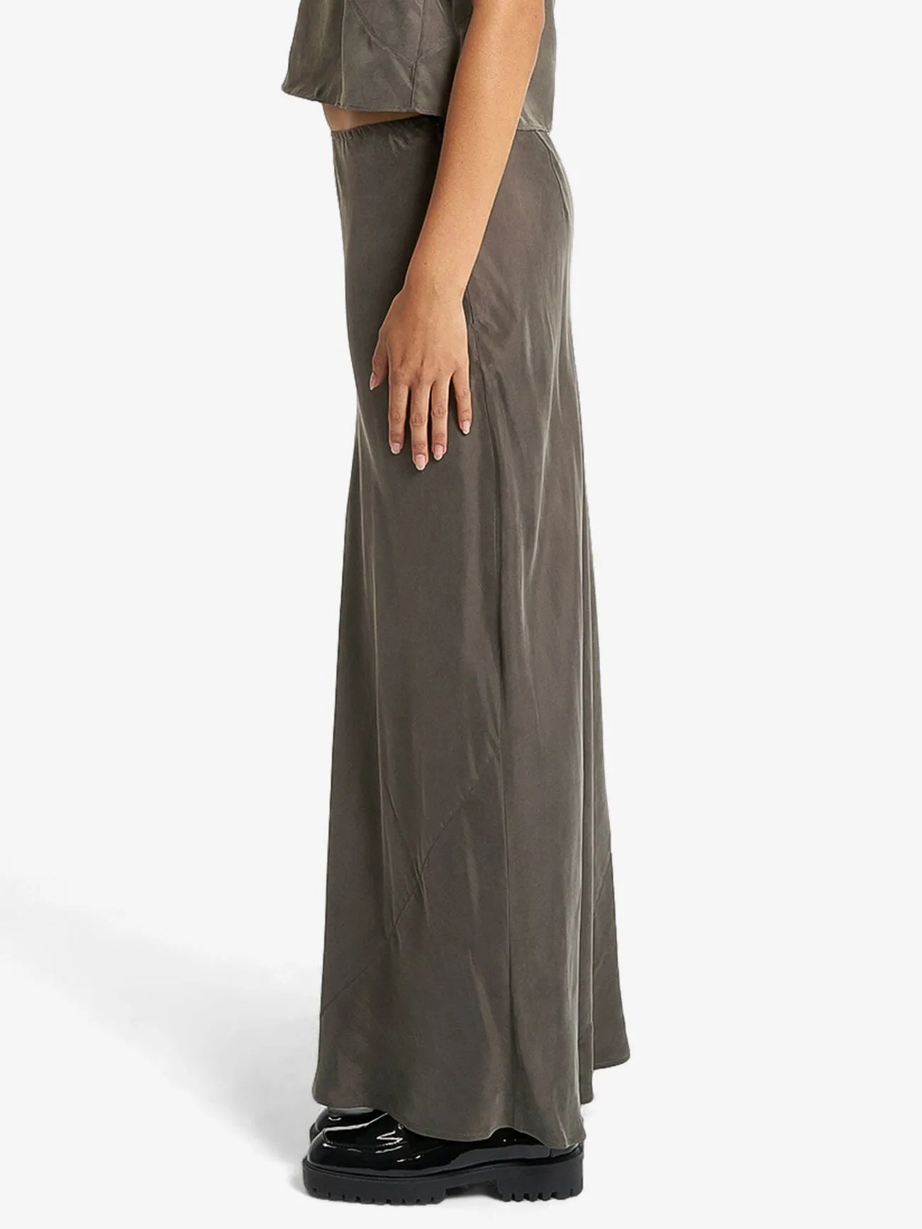Faye Slip Skirt - Truffle sold by Thrills product image thumbnail 3