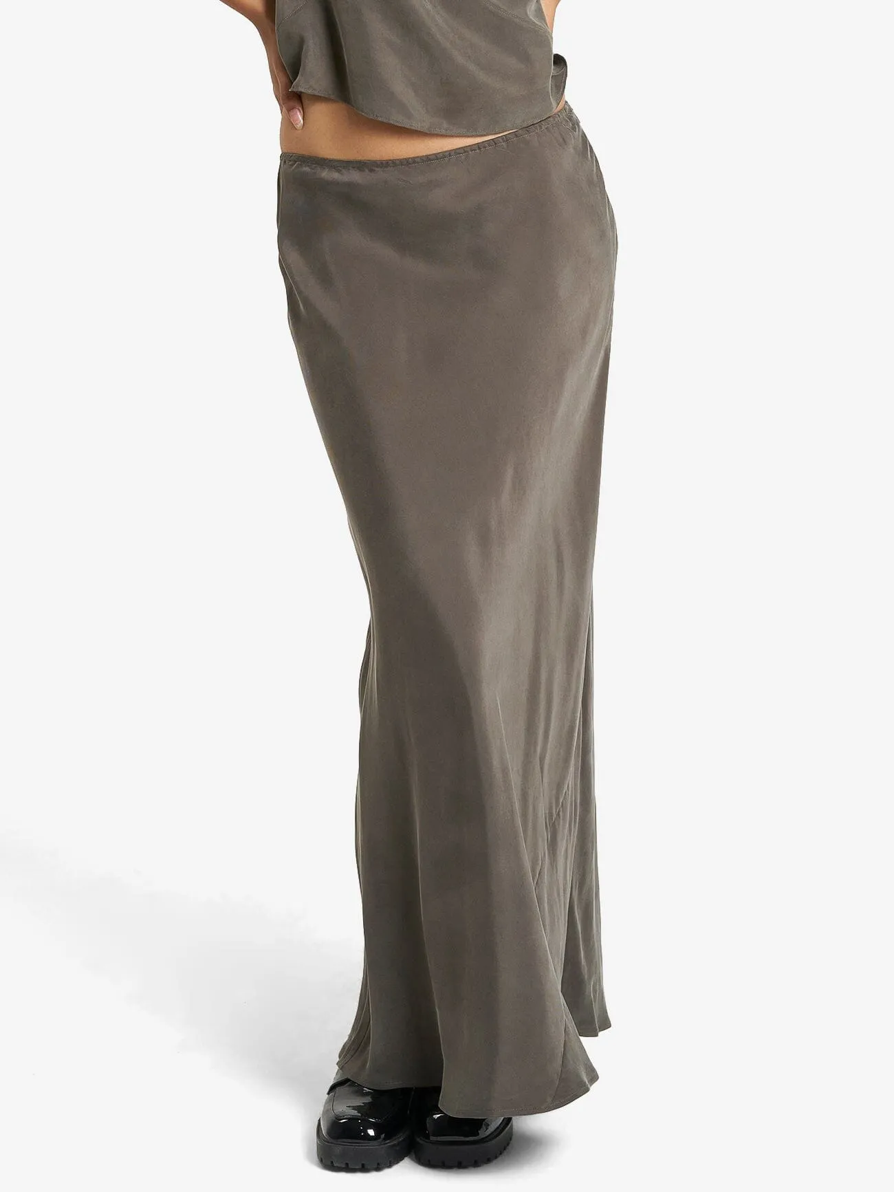 Faye Slip Skirt - Truffle sold by Thrills product image thumbnail 5