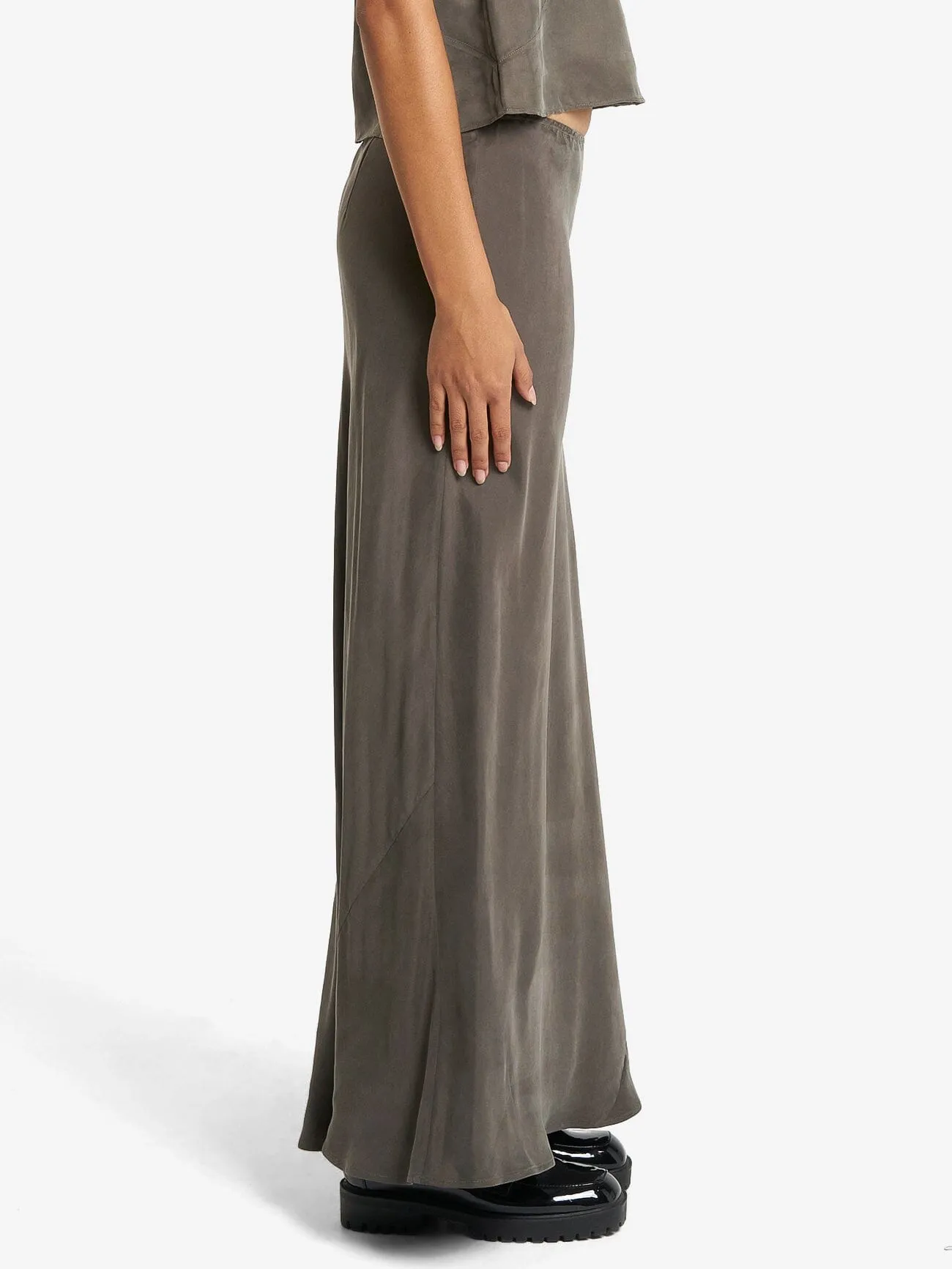 Faye Slip Skirt - Truffle sold by Thrills product image thumbnail 4