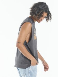Monumental Thrills Merch Fit Muscle Tee - Vintage Black sold by Thrills