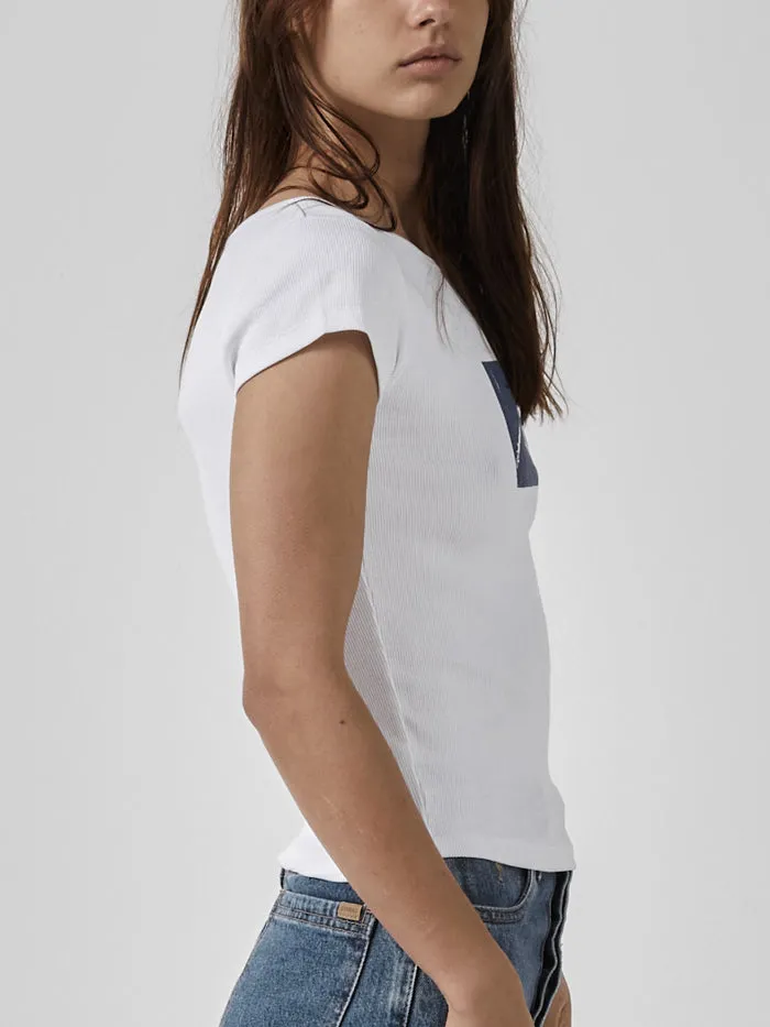Paradox of Paradise Cap Sleeve Tee - White sold by Thrills product image thumbnail 4