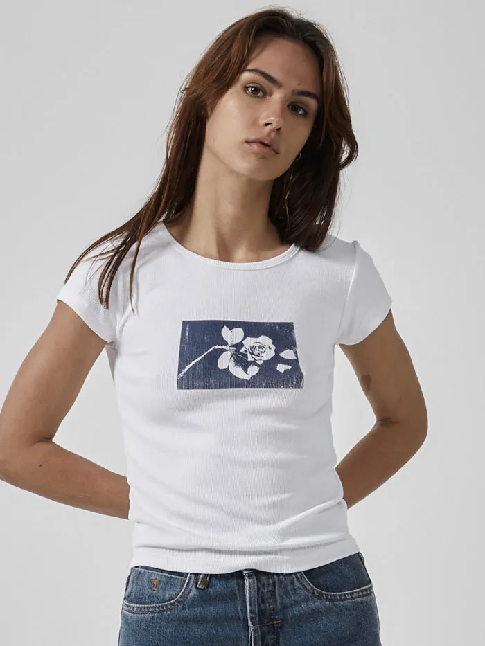 Paradox of Paradise Cap Sleeve Tee - White sold by Thrills