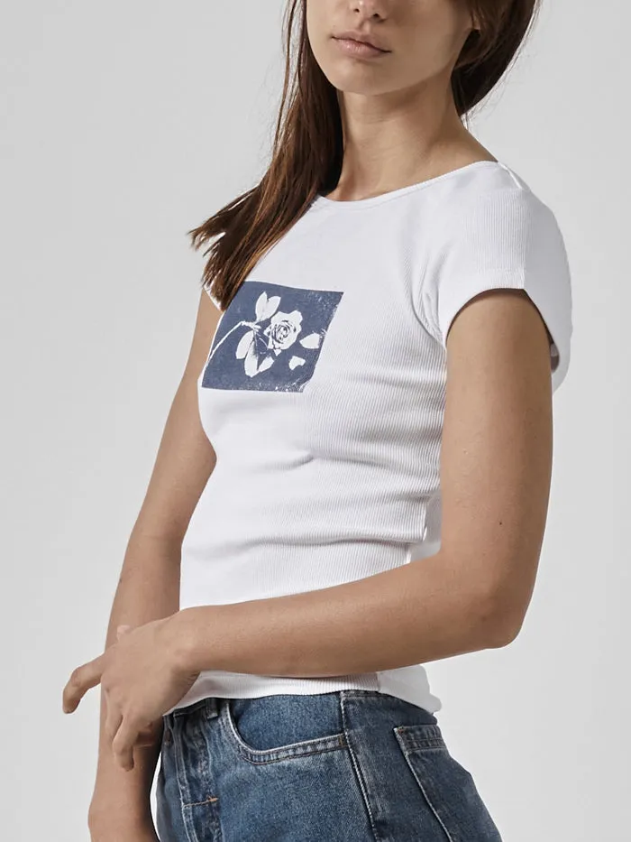 Paradox of Paradise Cap Sleeve Tee - White sold by Thrills product image thumbnail 3