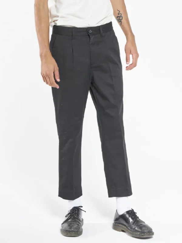 Jacob Twill Pant - Black sold by Thrills