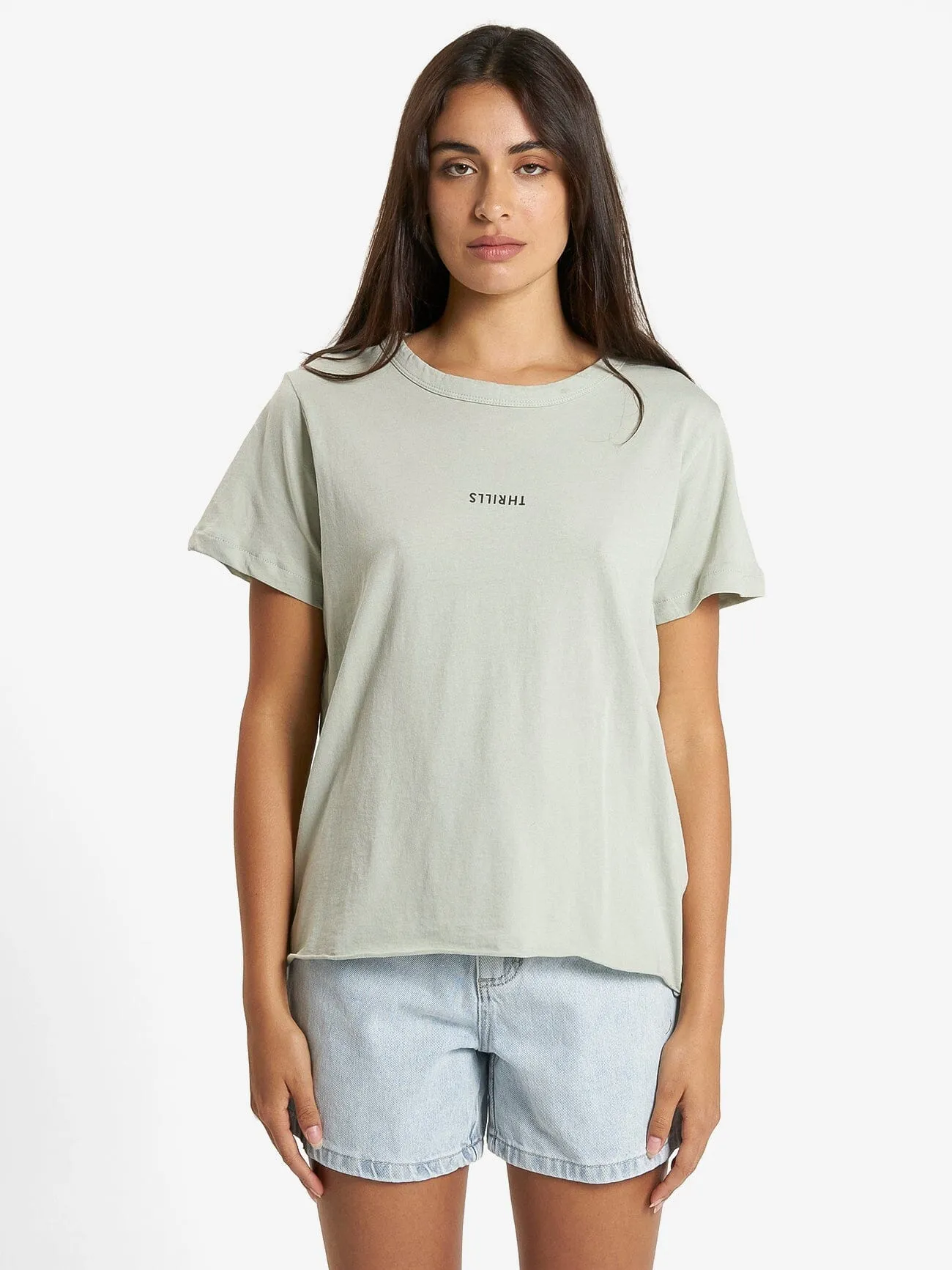 Minimal Thrills Relaxed Tee - Sage Grey sold by Thrills product image thumbnail 2