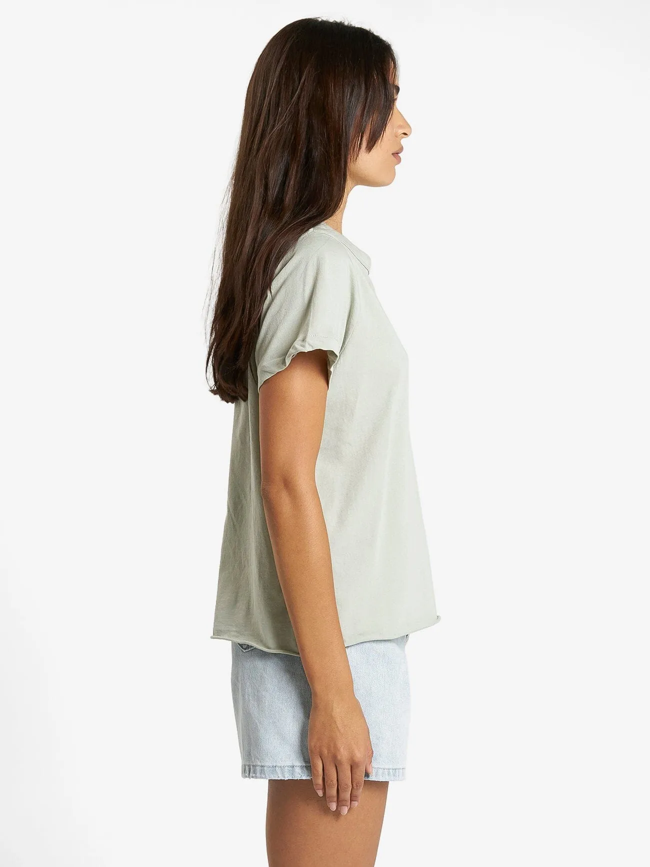 Minimal Thrills Relaxed Tee - Sage Grey sold by Thrills product image thumbnail 5