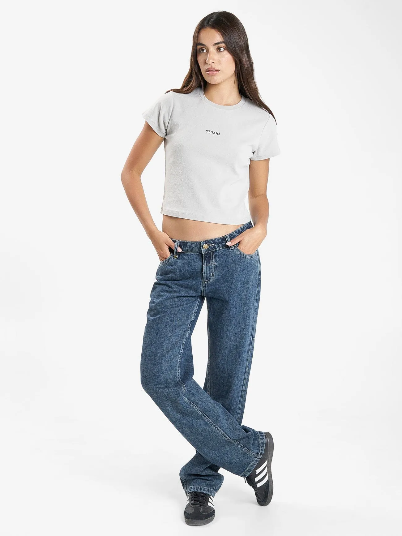 Minimal Thrills Mini Tee - Oyster Grey sold by Thrills product image thumbnail 5