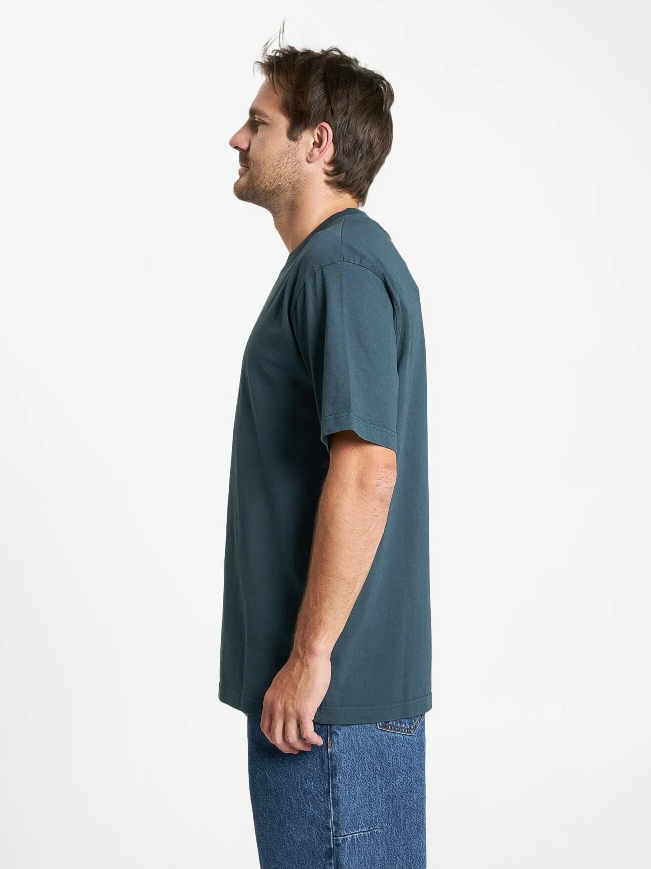 Westside Oversize Fit Tee - Jasper Green sold by Thrills product image thumbnail 4