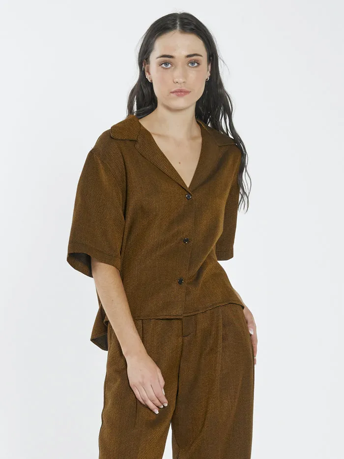 Restraint Bowling Shirt - Gold sold by Thrills product image thumbnail 5