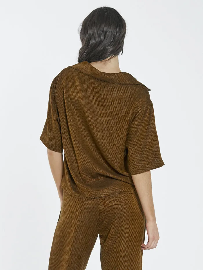 Restraint Bowling Shirt - Gold sold by Thrills product image thumbnail 2