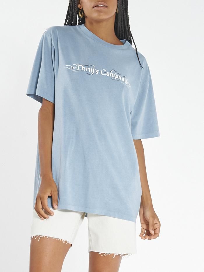 Strange Days Merch Fit Tee - Steel Blue sold by Thrills product image thumbnail 3