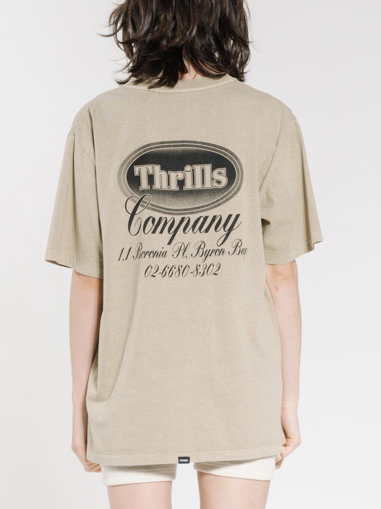 Troubled Paradise Merch Fit Tee - Washed Tan sold by Thrills product image thumbnail 2
