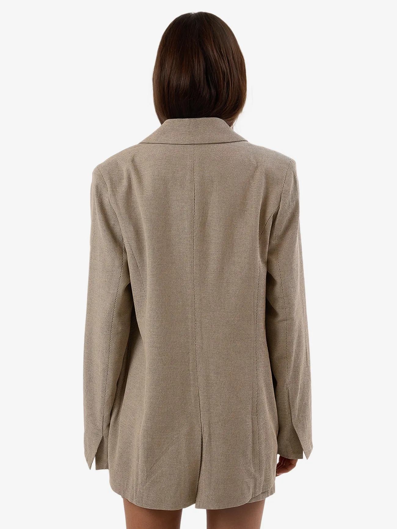 Allegra Twill Suiting Blazer - Tan Black sold by Thrills product image thumbnail 3