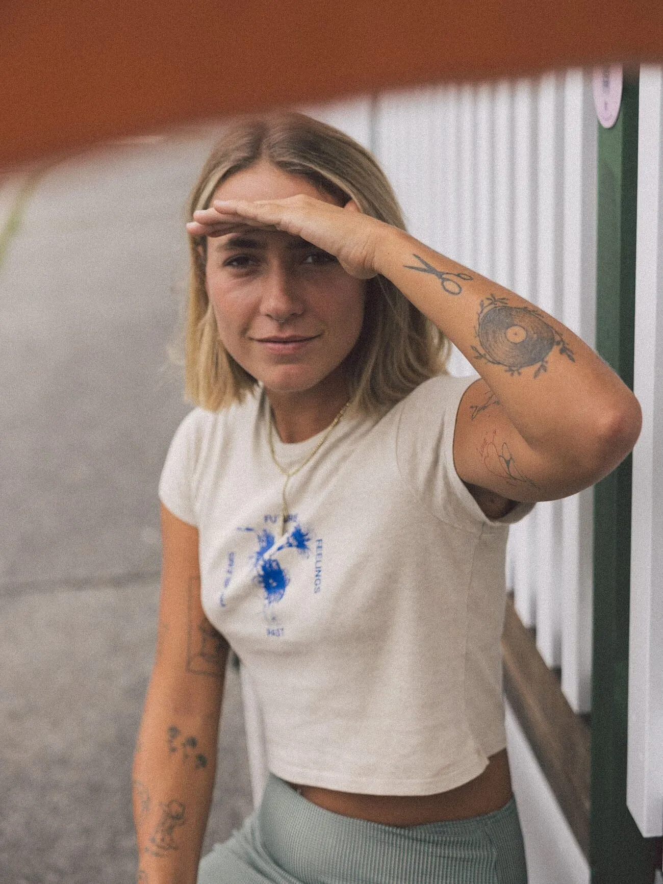 Future Problems Hemp Mini Tee - Smokey Taupe sold by Thrills