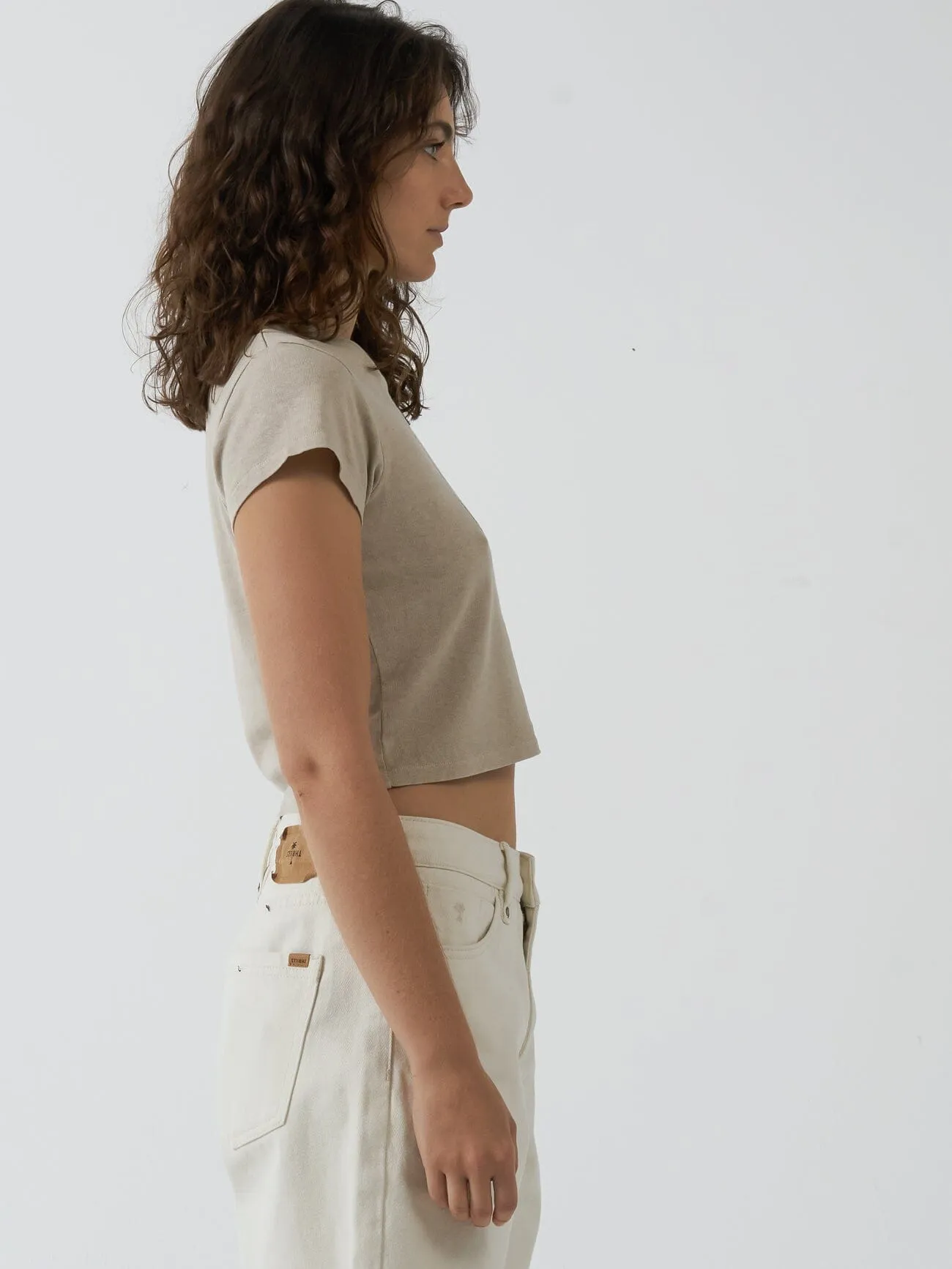 Future Problems Hemp Mini Tee - Smokey Taupe sold by Thrills product image thumbnail 4