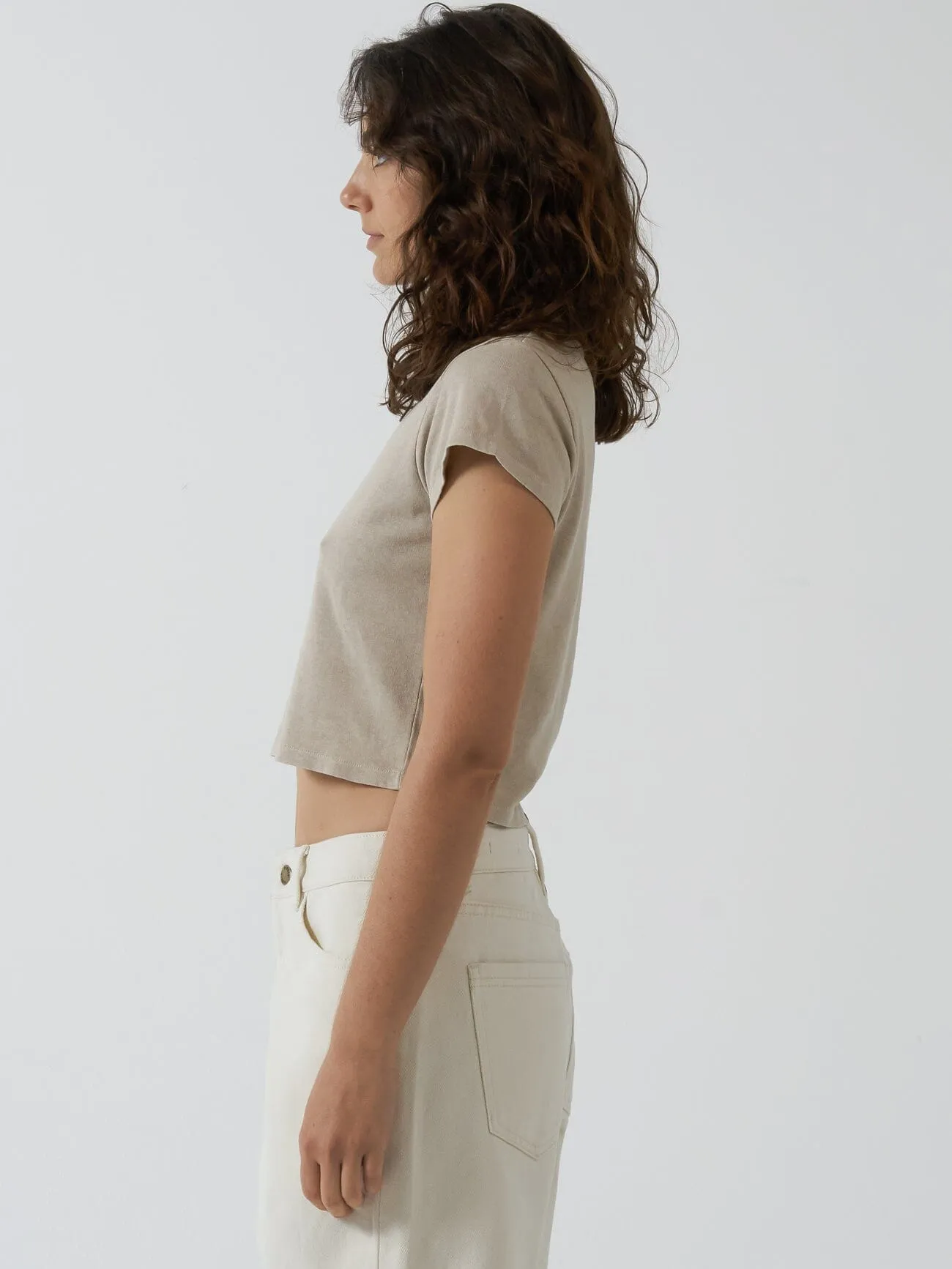 Future Problems Hemp Mini Tee - Smokey Taupe sold by Thrills product image thumbnail 5