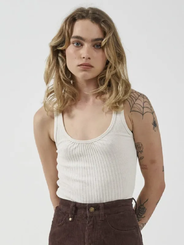 Ribbed Plunge Tank - Unbleached sold by Thrills