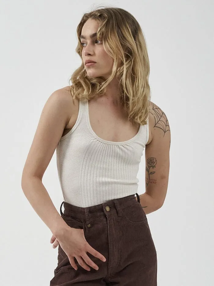Ribbed Plunge Tank - Unbleached sold by Thrills product image thumbnail 3