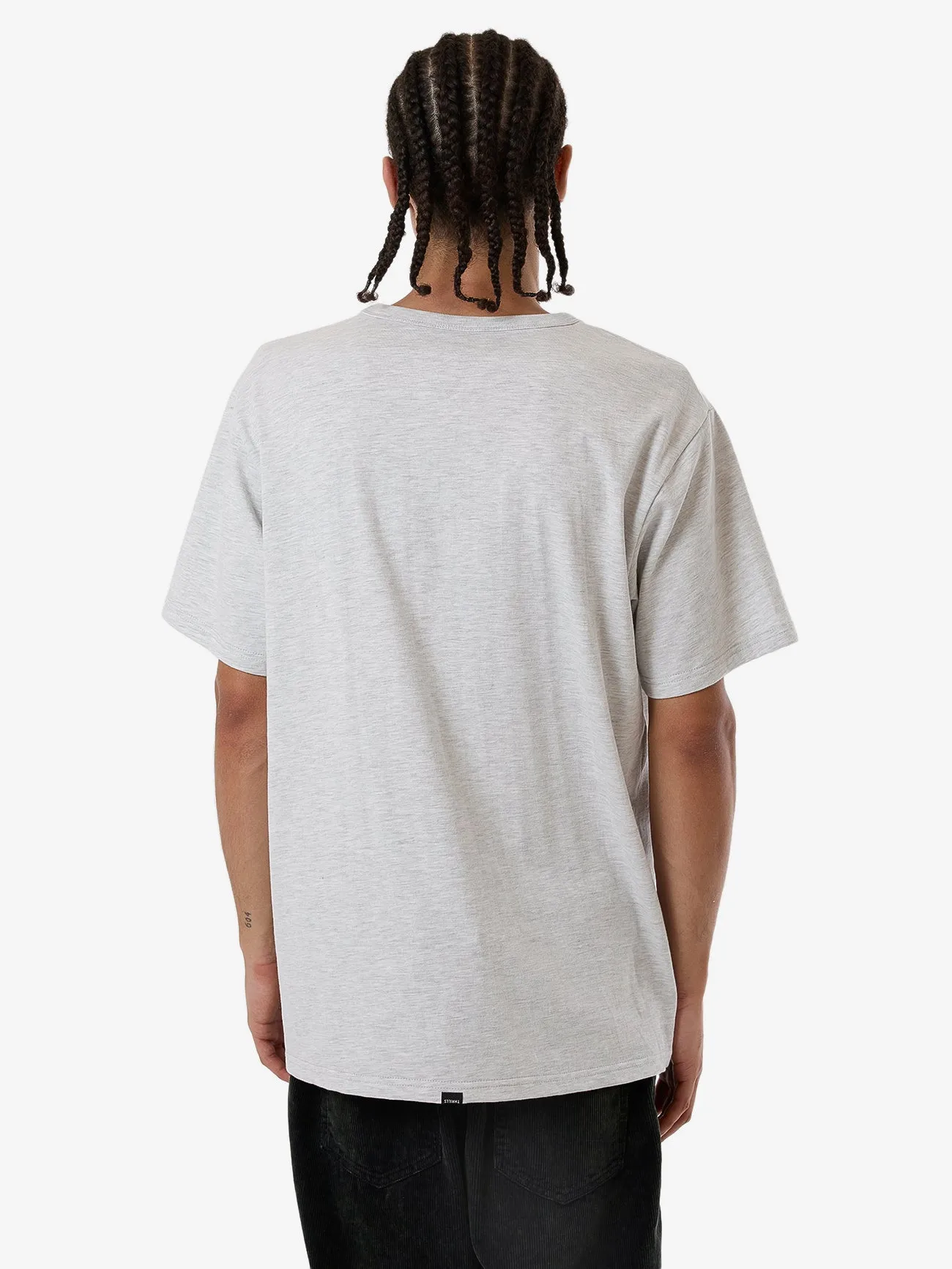 Thrills Workwear Embro Merch Fit Tee - White Marle sold by Thrills product image thumbnail 2
