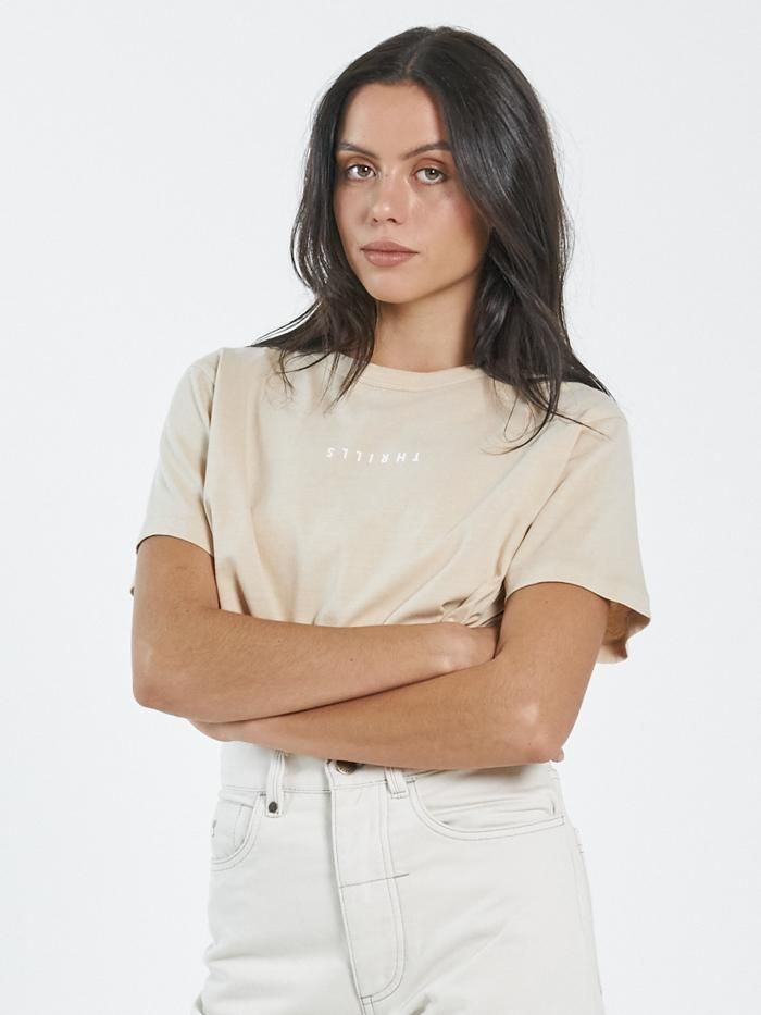 Minimal Thrills Relaxed Tee - Nude sold by Thrills